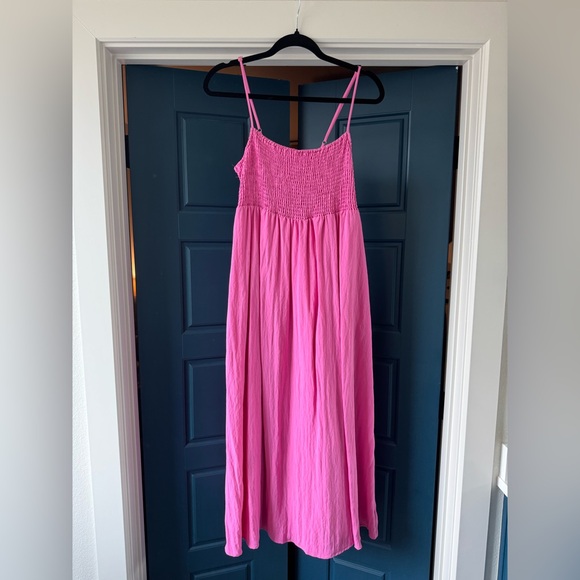 Z Supply Fuchsia Smocked Dress - Picture 1 of 4